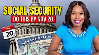 SOCIAL SECURITY INCREASE DO THIS BY NOV 20  OVERPAYMENT SSI SOCIAL SECURITY FAIRNESS ACT amp COLA [upl. by Ennayelhsa525]