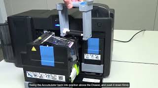 FARGO HDP6600 How to Load Film and Ribbon in the card printer [upl. by Hermy]