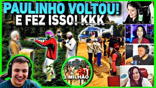 😂REAÇÃO DELES com PAULINHO O LOKO Leiloando HELICÓPTERO ROUBDO  SABADÃO deu PDGta Rp PARTE 2 [upl. by Medarda8]