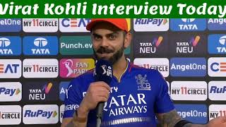 Virat Kohli Interview Today  Post Match Presentation Today  RCB vs GT IPL T20 Highlights 2024 [upl. by Arley]