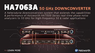 Holzworth Motion Graphic HA7063A Downconverter [upl. by Renata264]