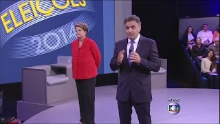 Debate Aécio x Dilma Globo ao vivo [upl. by Fasa]