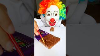 Clowns GENIUS CHOCOLATE FOOD HACK 🍫😱👻shorts funny comedy ytshorts tiktok viral food [upl. by Malcolm659]