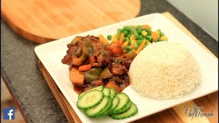 Best Jamaican Brown Stew Chicken Recipe Video  Recipes By Chef Ricardo [upl. by Livesay]