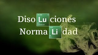 NORMALIDAD  3  Ejercicio Resuelto Disoluciones [upl. by Gaskins849]