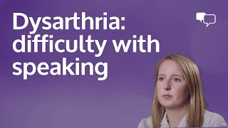 Dysarthria difficulty with speaking [upl. by Kennedy]