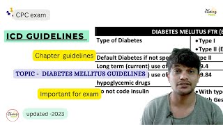 ICD guidelines ll Diabetes mellitus ll cpcexam cpt icd medicalcoding aapc medical [upl. by Cyndi]