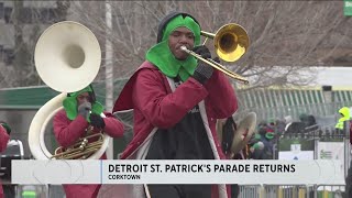 66th Annual Detroit St Patricks Parade returns to Corktown [upl. by Hulton]