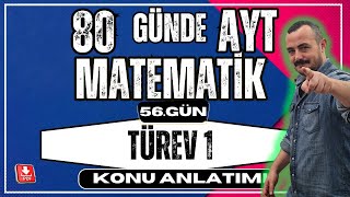 🟥 TÜREV 1 ✅ TÜREV TANIMI  80 Günde AYT Matematik  AYT Matematik Kampı [upl. by Blalock688]