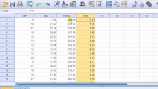 Mean centering in regression in SPSS [upl. by Lipfert]