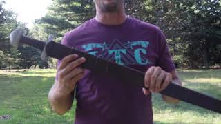 Balaur Arms Single Edge Viking Sword  Review  Kult of Athena [upl. by Anissa]