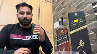 Johnnie Walker Black Label Scotch Whisky Review amp Unboxing [upl. by Elo]