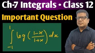 Integration of log1x1x dx from 1 to 1  Using Property 6 of Definite Integrals  Bablu Sir [upl. by Kimura]