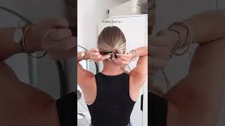 Hidden hair tie hack  hack hairtie hairstylehorts ponytailhairstyle [upl. by Valli]