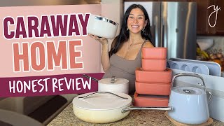 Caraway Review  NonToxic Ceramic Cookware [upl. by Akinajnat]