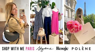 Sezane Rouje Polene Comptoir des cotonniers  Shop With Me in Paris Vlog  Spring 2022 [upl. by Llenaj]