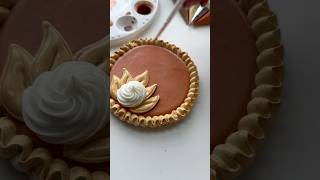 Pumpkin pie cookie🥧 recipes and supplies linked in my bio cookiedecorating asmr satisfying [upl. by Alvarez992]