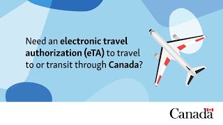 Electronic travel authorization eTA for travel to Canada [upl. by Karlotta]