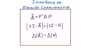 Invariância da Equação Característica ELT013 [upl. by Aber469]