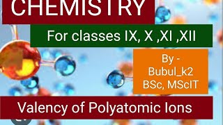 Polyatomic Ions valency  chemistry  For class IX to XII viralvideo youtube PhysicsWallah [upl. by Divine]