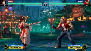 The King Of Fighters XV  Mai Shiranui vs Terry Bogard KOF15 Hard AI KOFXV [upl. by Barthel]