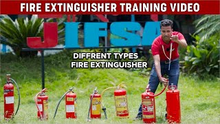 Fire Extinguisher Training Video  Different Type of Fire Extinguisher amp their Uses [upl. by Kerril175]