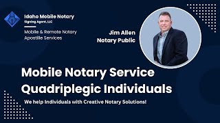 Notarizing Doucements for Quadriplegic Persons [upl. by Molly]