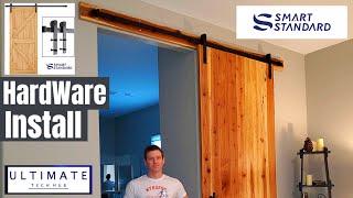 How to build amp install a Sliding barn door DIY [upl. by Fleisig459]