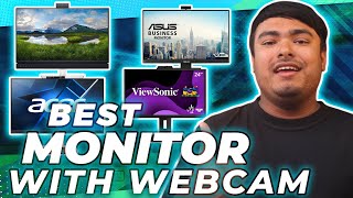 5 Best Monitors With Webcam Review in 2023  Video Conferencing Monitor [upl. by Annabella]