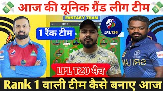 DS vs JK Dream11 Prediction  Dambulla Sixers vs Jaffna Kings Dream11 Team  DS vs JK Dream11 [upl. by Ignacius634]