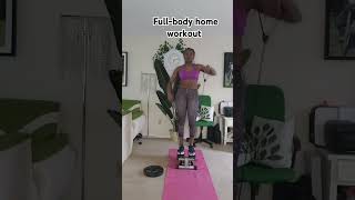 FullBody Home Workout Mini Stepper Routine with Resistance Bandsfullbodyworkout [upl. by Sahcnip]