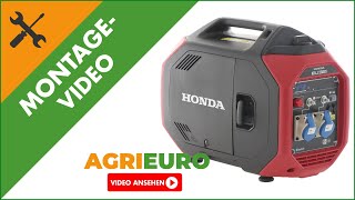 Montagevideo Inverter Stromerzeuger 26 kW Honda EU32i leise  Bluetooth [upl. by Hilda]