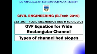 Gradually Varied Flow  2  KTU  Civil  CET 203 FMampH  Module 5  Part 4 [upl. by Tsuda946]