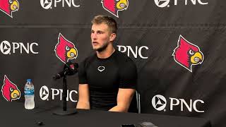 Louisville QB Tyler Shough Postgame Presser vs Miami 101924 [upl. by Aztilay]