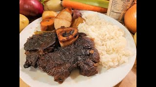 Beef Shank Pot Roast Recipe 🥩🥔🥕🍠🧅👨‍🍳 Beef Shank Oven Recipe with Vegetables 👨‍🍳 [upl. by Aekan]