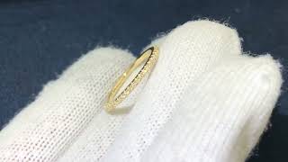 ÉTINCELLE DE CARTIER WEDDING BAND 18K yellow gold diamonds [upl. by Tavy]