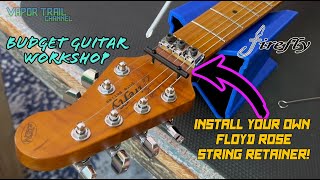 How To Install A Floyd Rose String Retainer  Firefly Guitar Mod [upl. by Sidnal]