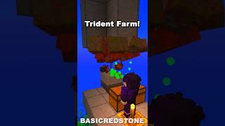 Minecraft Trident Farm 121 shorts [upl. by Valeda]