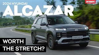 2024 Hyundai Alcazar facelift review  Better than Creta  OVERDRIVE [upl. by Cordelie373]