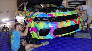 Behind The Scenes Of How My Widebody Scat Pack Charger Was Wrapped [upl. by Ashmead]