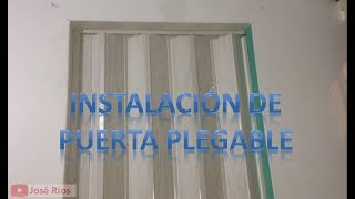 Como instalar una puerta plegable MUY FÁCIL [upl. by Auroora]