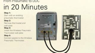 Wireless Pneumatic Thermostat  One Minute Overview [upl. by Reinhardt870]