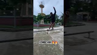 Crazy rail combo 🥶🔥 skateboarding cspot bogohype [upl. by Amor146]