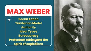 Max Weber  Social Action  Ideal Types  Class Status and Party  Bureaucracy  Authority [upl. by Hatcher]