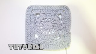 Tutorial quadratomattonella alluncinetto per coperta  crochet square facile easy [upl. by Shaw]