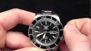 Seiko SNZH55K1 Automatikuhr Testbericht Video [upl. by Cawley]