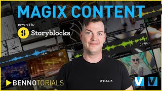 MAGIX Video deluxe  Video Pro X powered by Storyblocks Videoschnitt mit Stockvideos  BennoTorial [upl. by Aseretairam]