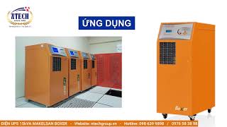 BỘ LƯU ĐIỆN UPS MAKELSAN BOXER 20kVA  NTECH GROUP [upl. by Ylelhsa780]