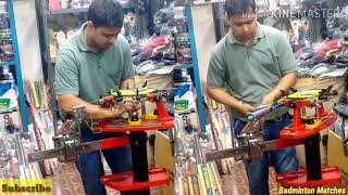 Stringing Yonex Badminton Racket in INDIA  Racket stringing  25 lbs [upl. by Niobe658]