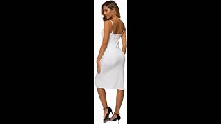 👉 LB LIFEBEST Womens Full Slips Cami Long Spaghetti Strap Under Dress [upl. by Koosis]